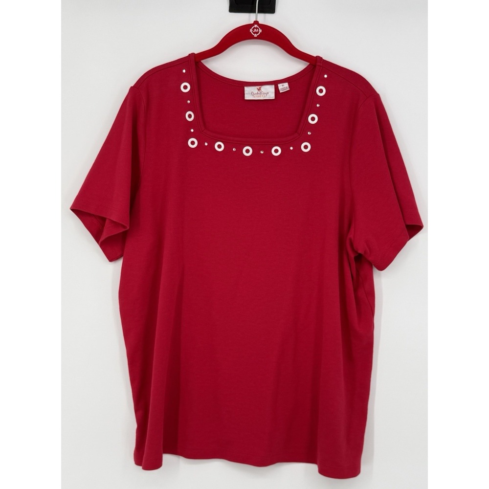 Quacker Factory Women's Short Sleeve XL